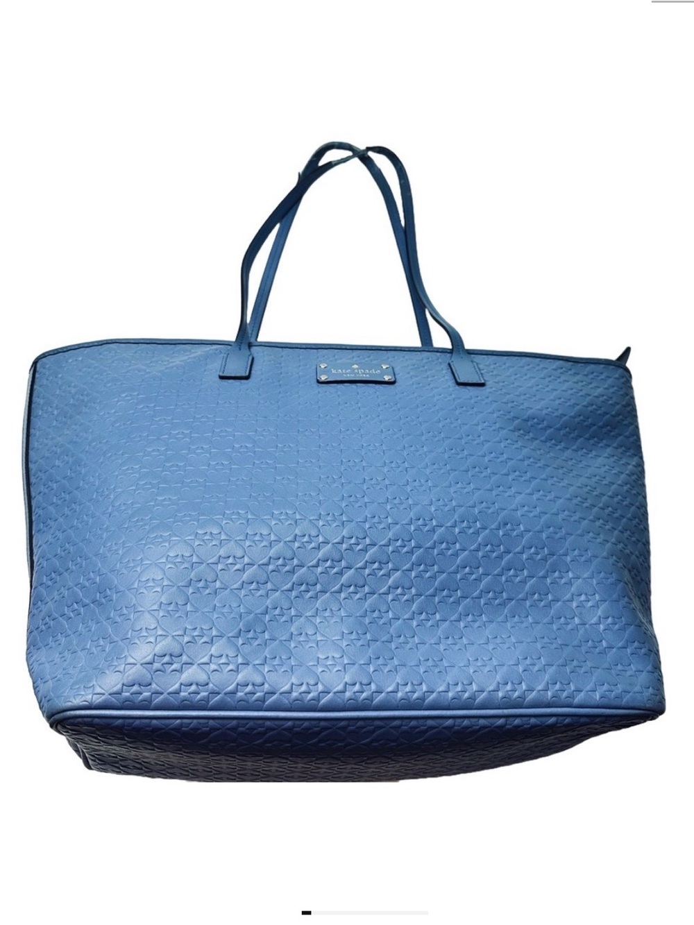 Kate Spade Penn Place Logo Patterned Leather Tote